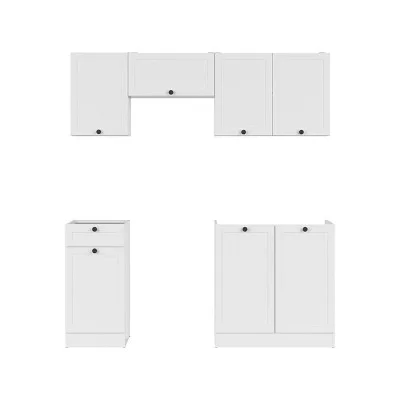 Modular kitchen JUNONA LINE 180 BBL BRW white